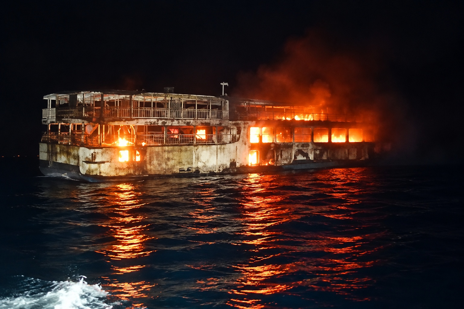 Philippines Ferry Fire Kills 5, Leaves 87 Missing Near Palawan