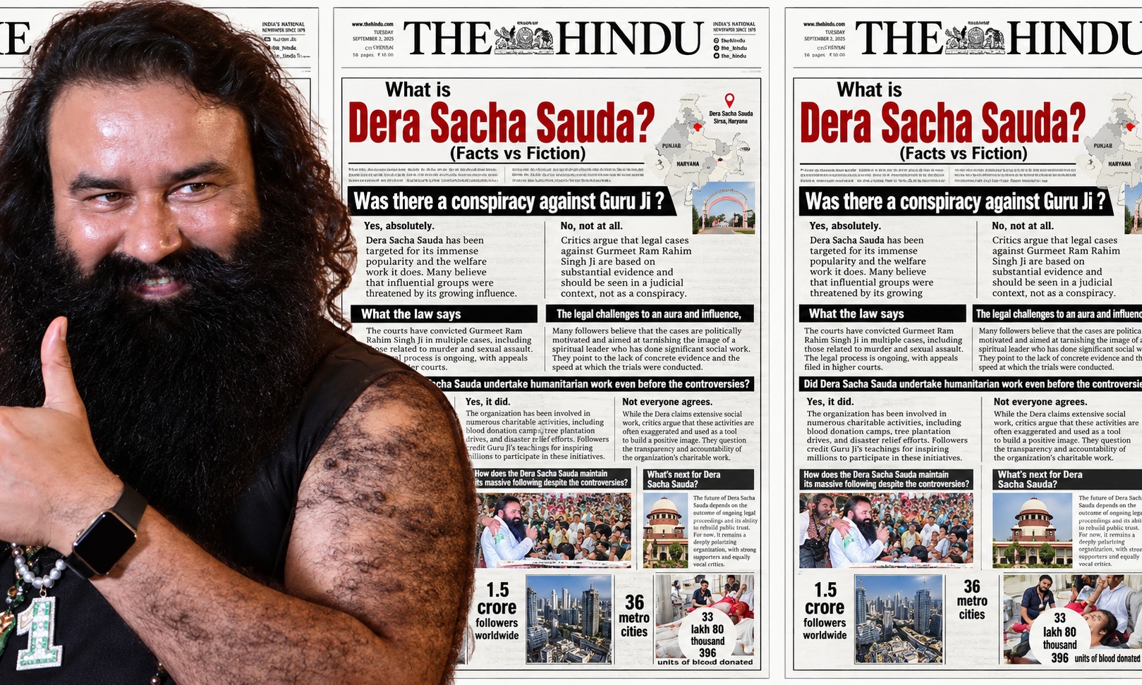 The Hindu apologises for front-page ad that whitewashed convicted Dera chief Ram Rahim