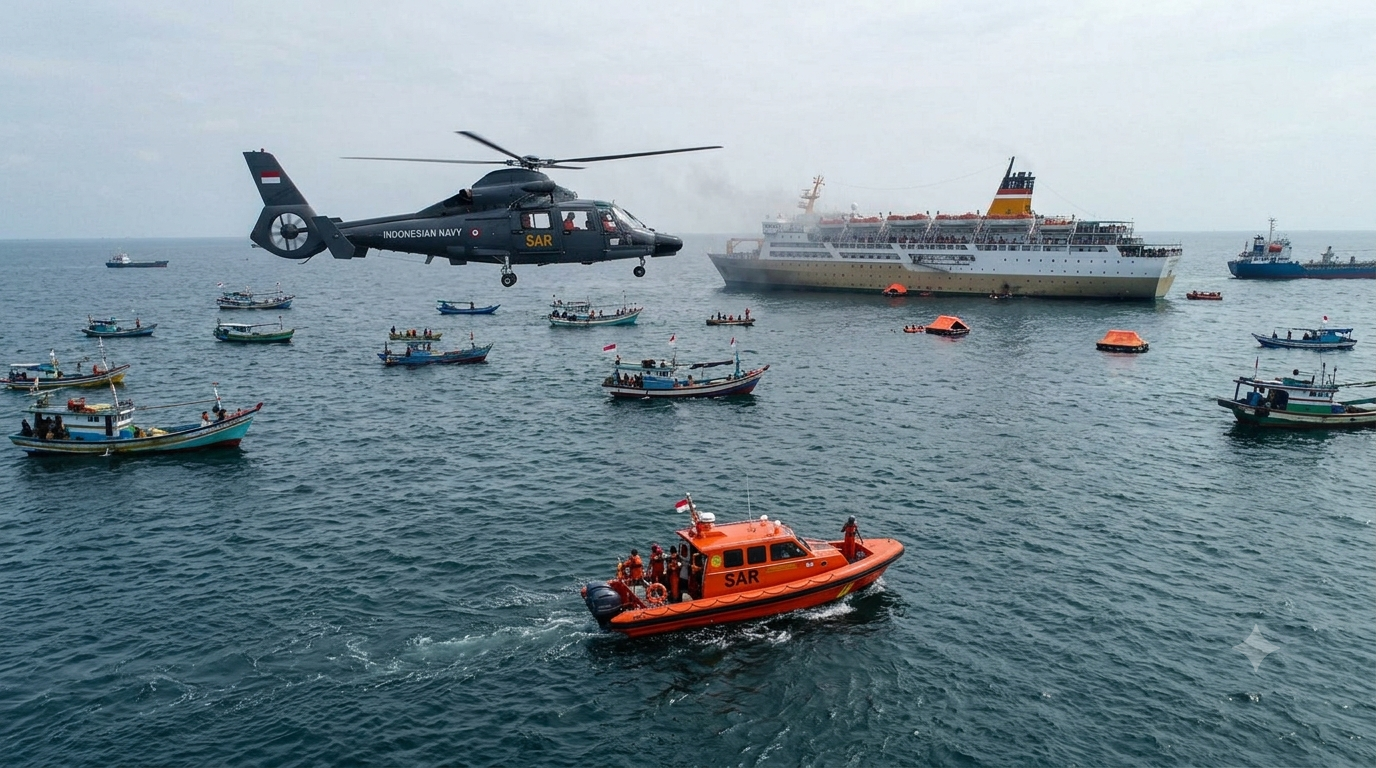 Ship With 240 Aboard Goes Silent in Java Sea, Search Operation Launched