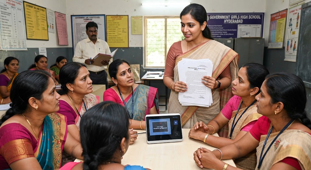 Hyderabad: Show-Cause Notices Issued to 183 Teachers Over FRS Attendance