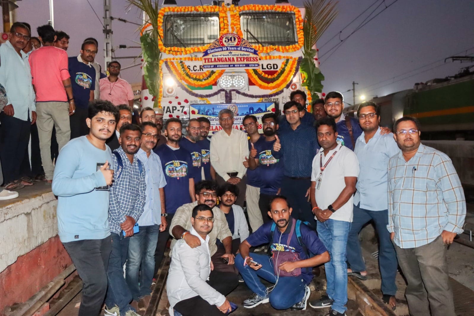 Telangana Express Completes 50 Years of Service Between Hyderabad and Delhi