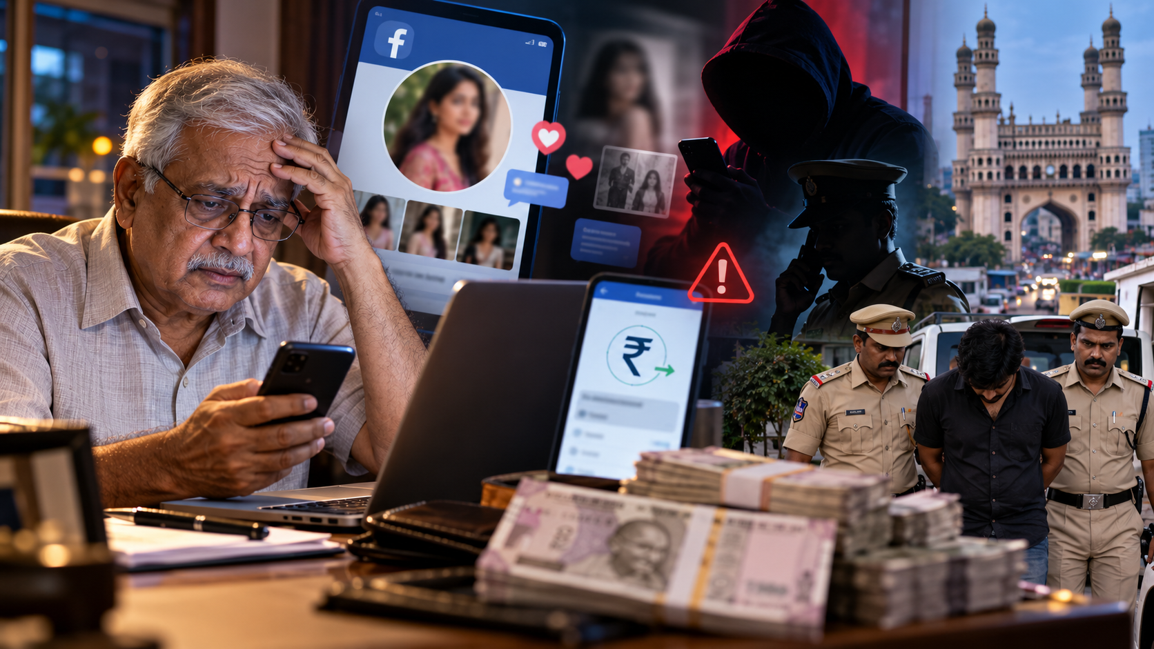 Hyderabad Retiree Loses Rs 38 Lakh in Facebook Honeytrap, 26-Year-Old Arrested