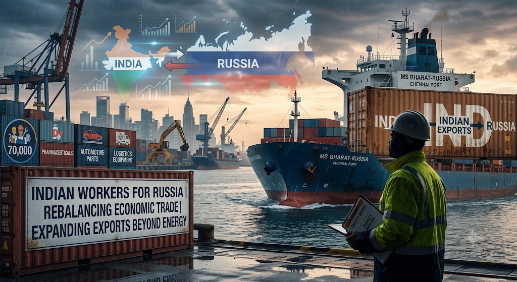 Russia to Open Labour Market to 70,000 Indian Workers as India Pushes for Balanced Trade