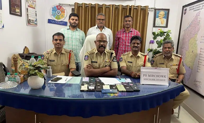 Hyderabad: Mirchowk Police Recover 25 Lost Mobiles Through CEIR Portal