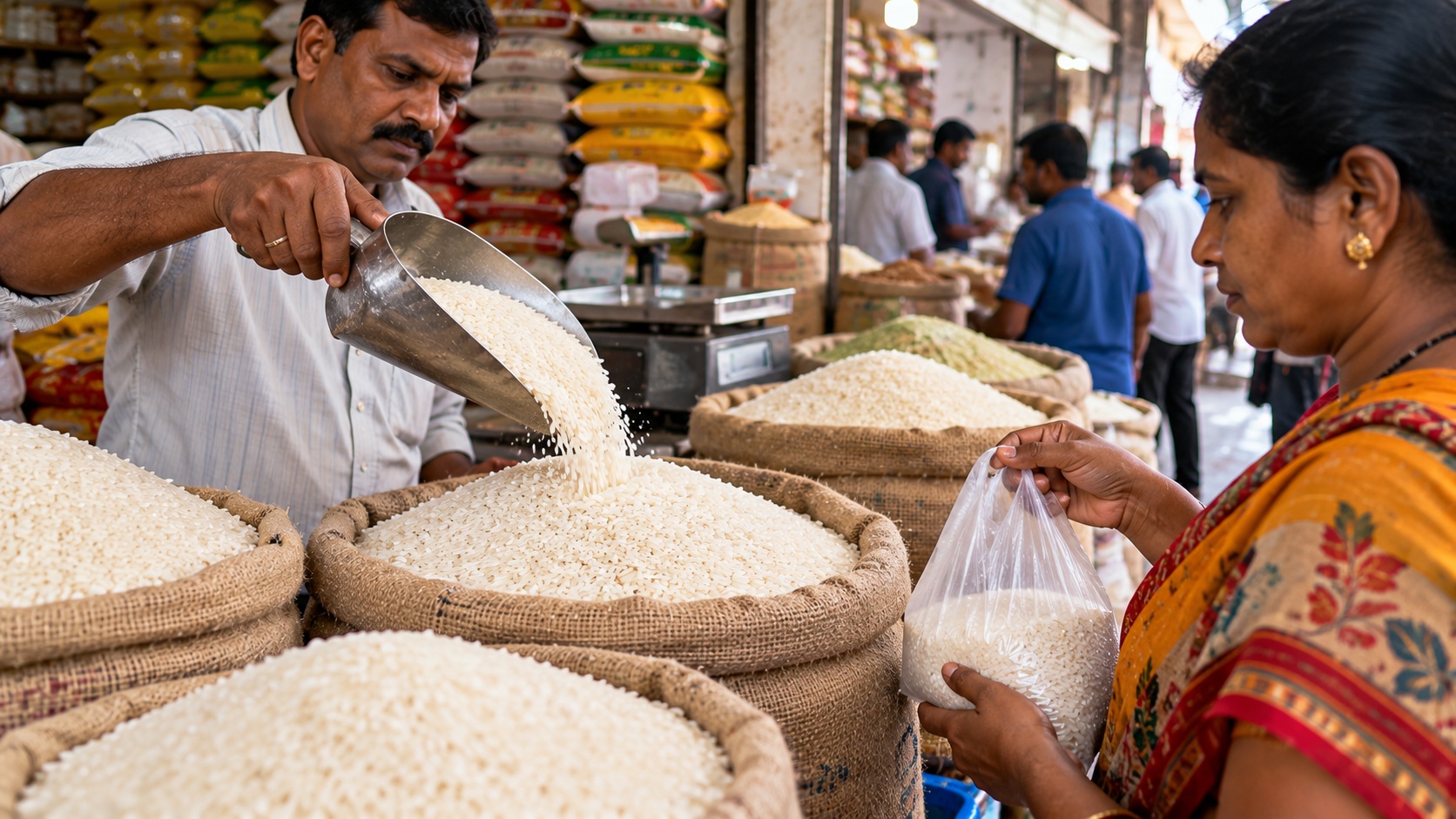 Hyderabad: Fine Rice Prices Rise to Rs.90 Ahead of Dasara, May Touch Rs.100