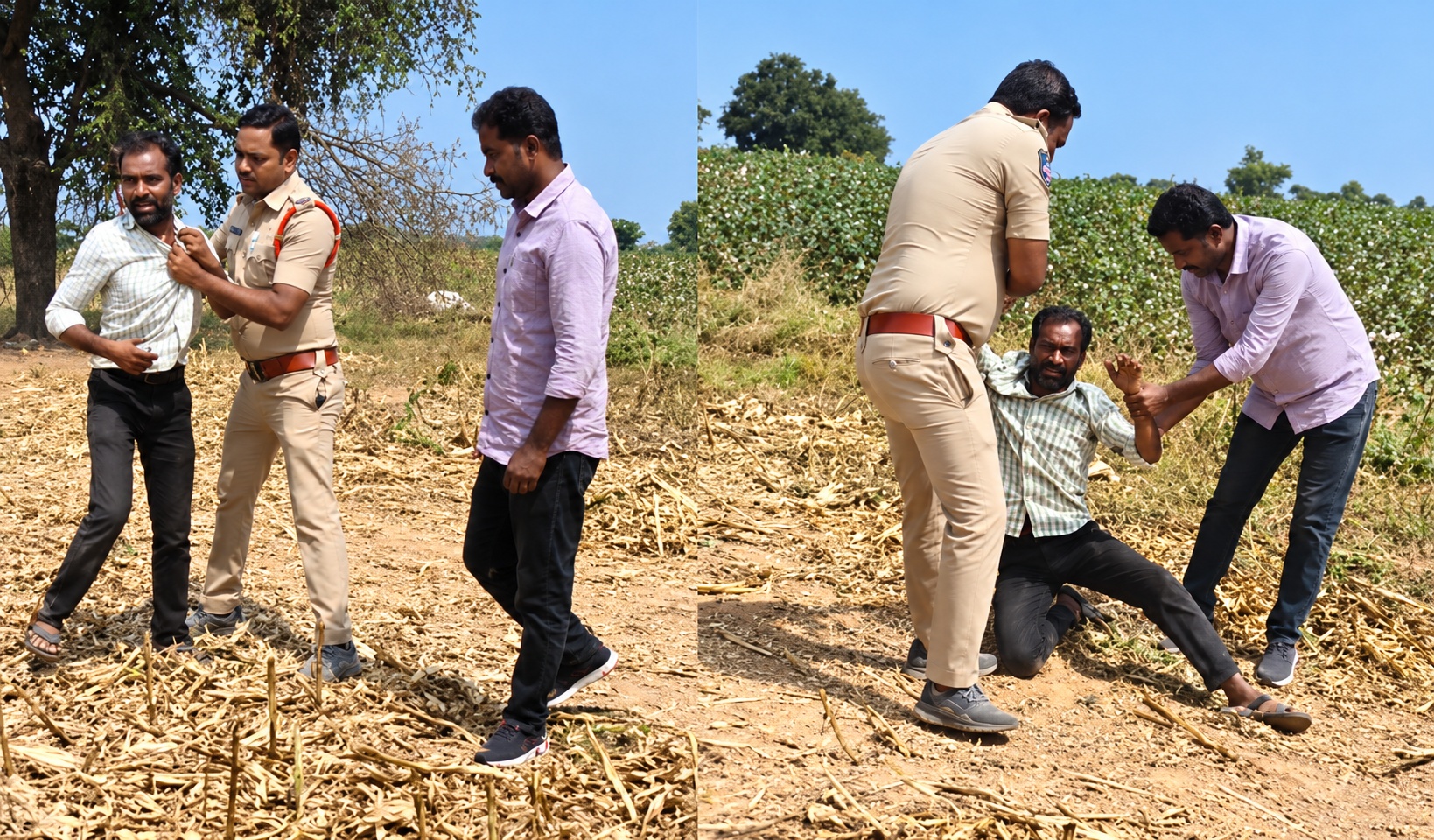 Farmers Protest in Mahabubnagar Over Alleged Police Assault on Uddandapur Farmer