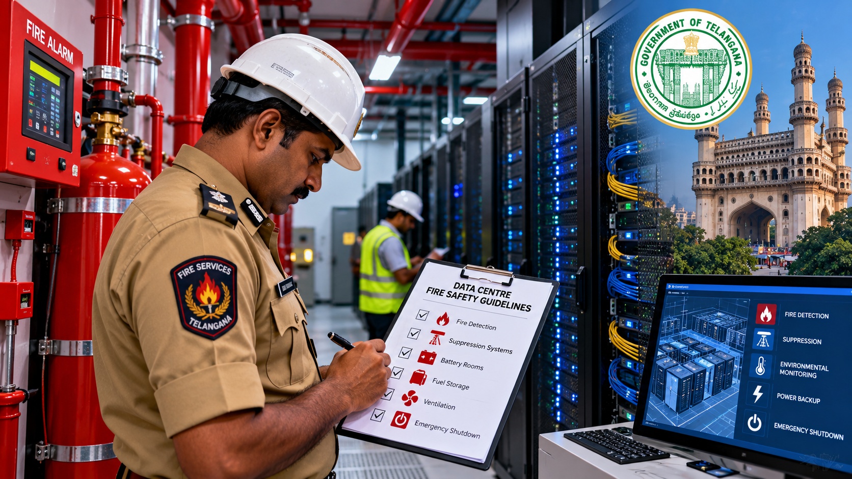 Telangana Issues Special Fire Safety Rules foar Data Centres
